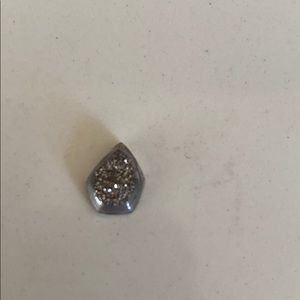 Kendra Scott silver Drusy stone